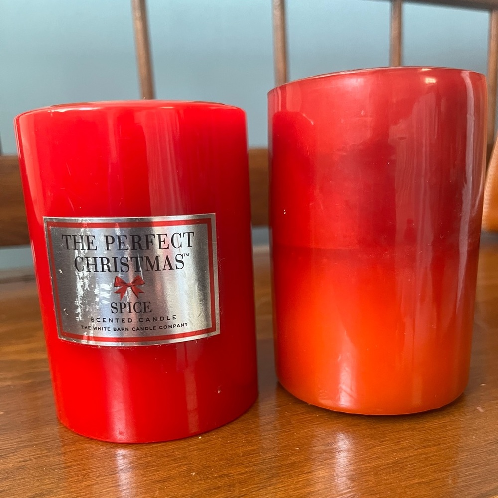 2 Bath &. Body Works Holiday White Barn Candles 🍁Maple🌟❤️Spice🎄 - Picture 2 of 5